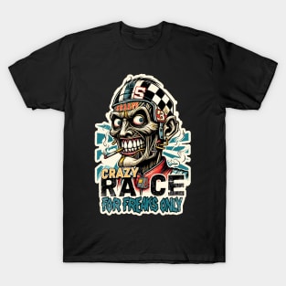 Crazy Race - Zombie NASCAR T-Shirt